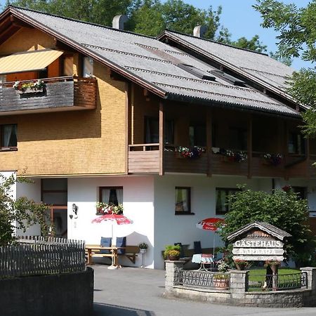 Gaestehaus-Pension Barbara Andelsbuch Exterior foto